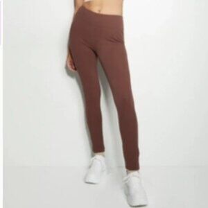 Rue21 | Brown Ribbed Knit Leggings - high waisted